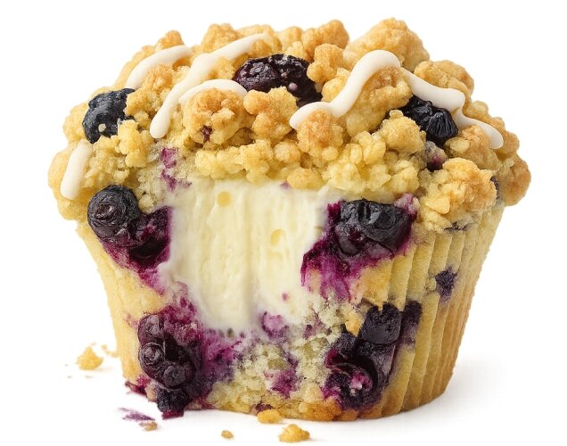 Blueberry Cream Cheese Cupcake